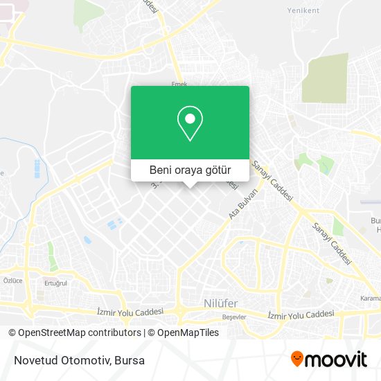 Novetud Otomotiv harita