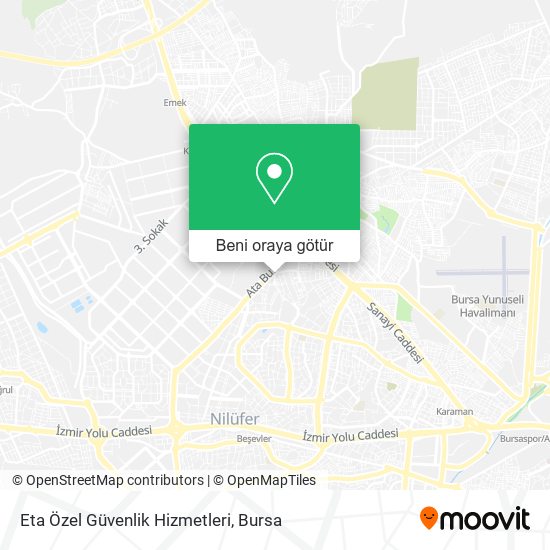 Eta Özel Güvenlik Hizmetleri harita