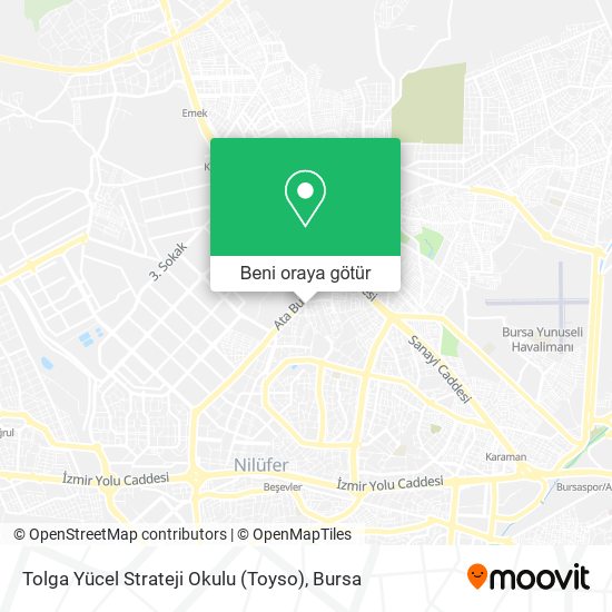 Tolga Yücel Strateji Okulu (Toyso) harita