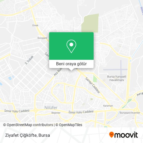 Ziyafet Çiğköfte harita