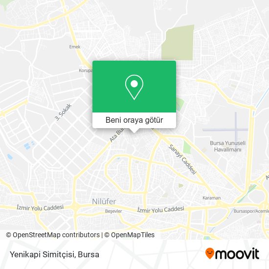 Yenikapi Simitçisi harita