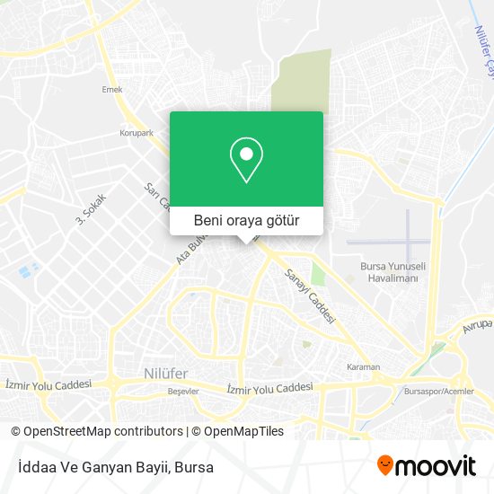 İddaa Ve Ganyan Bayii harita