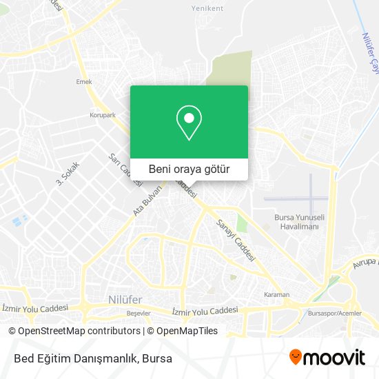Bed Eğitim Danışmanlık harita