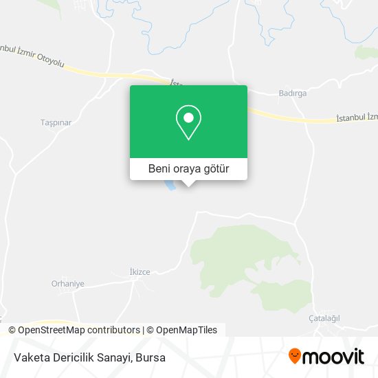 Vaketa Dericilik Sanayi harita
