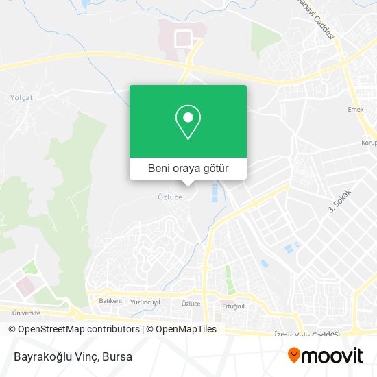 Bayrakoğlu Vinç harita
