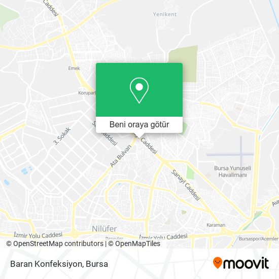 Baran Konfeksiyon harita