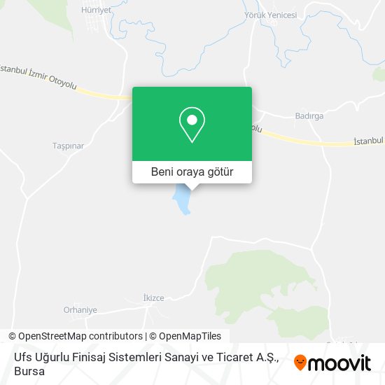 Ufs Uğurlu Finisaj Sistemleri Sanayi ve Ticaret A.Ş. harita