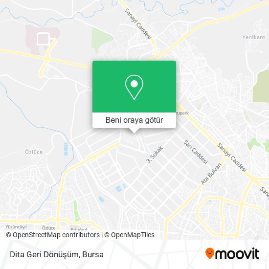 Dita Geri Dönüşüm harita