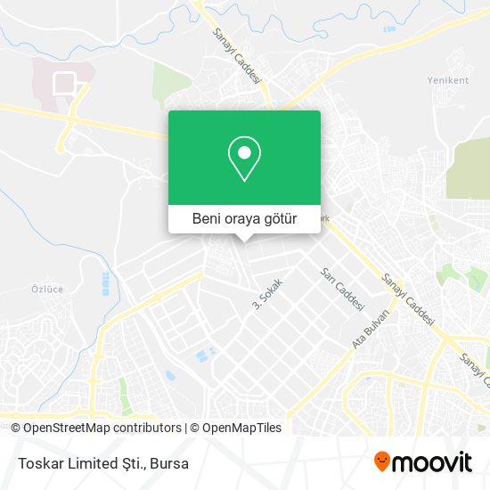 Toskar Limited Şti. harita