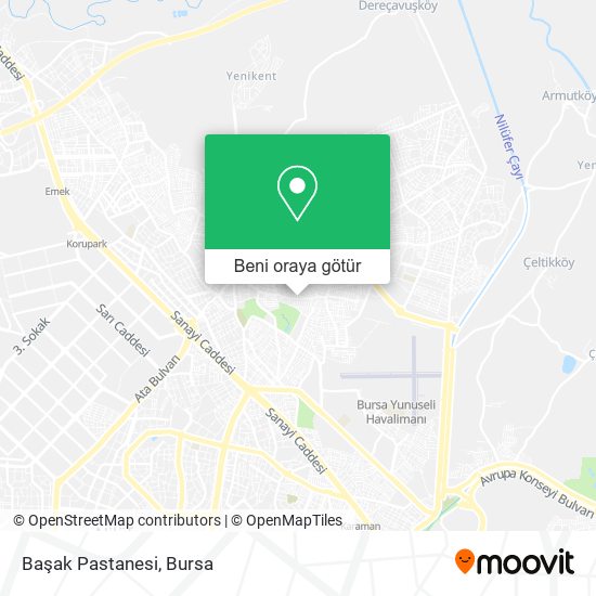 Başak Pastanesi harita