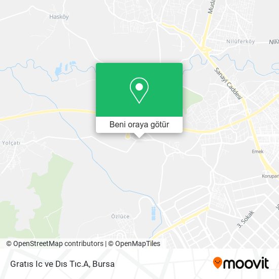 Gratıs Ic ve Dıs Tıc.A harita