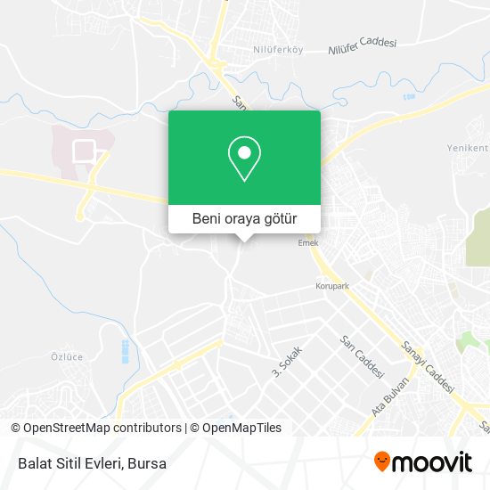 Balat Sitil Evleri harita