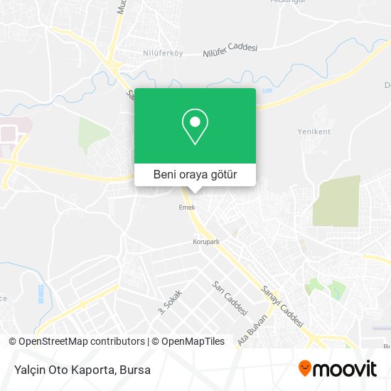 Yalçin Oto Kaporta harita