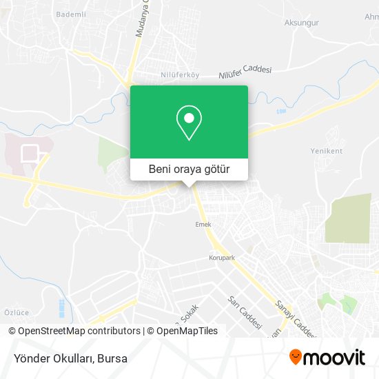 Yönder Okulları harita