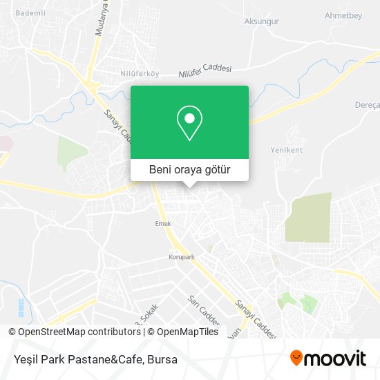 Yeşil Park Pastane&Cafe harita