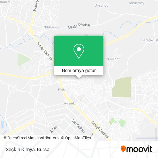 Seçkin Kimya harita