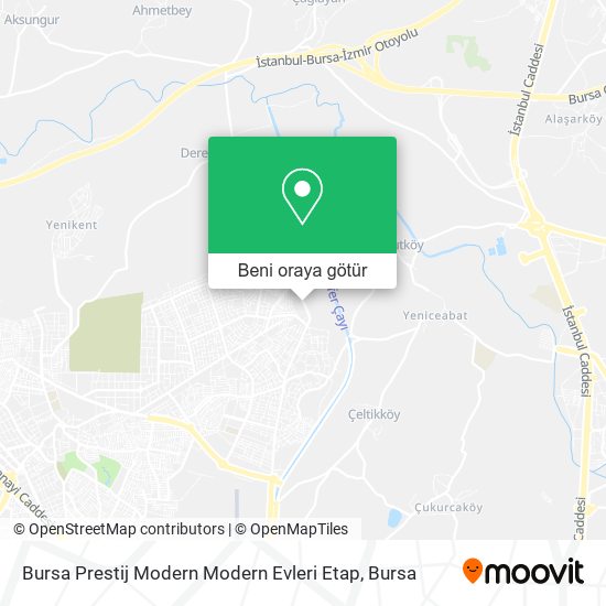 Bursa Prestij Modern Modern Evleri Etap harita