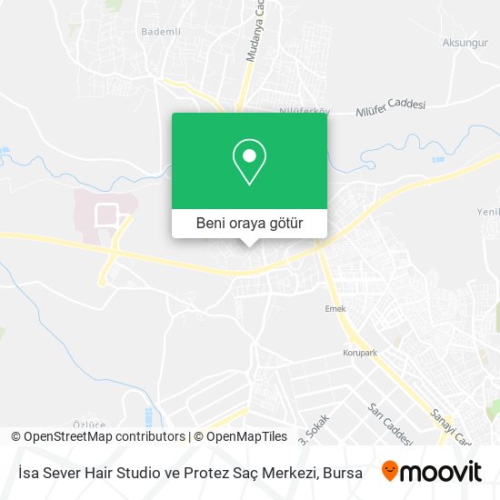 İsa Sever Hair Studio ve Protez Saç Merkezi harita