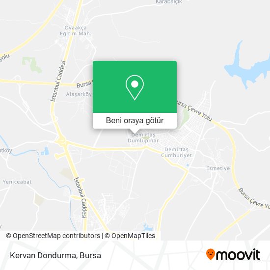 Kervan Dondurma harita