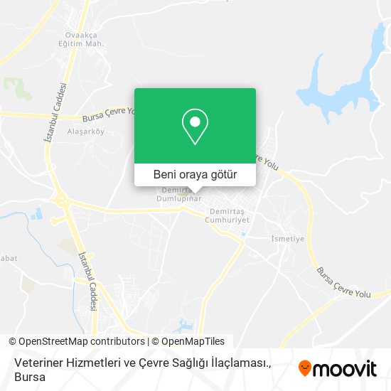 Veteriner Hizmetleri ve Çevre Sağlığı İlaçlaması. harita