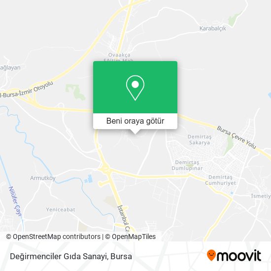 Değirmenciler Gıda Sanayi harita