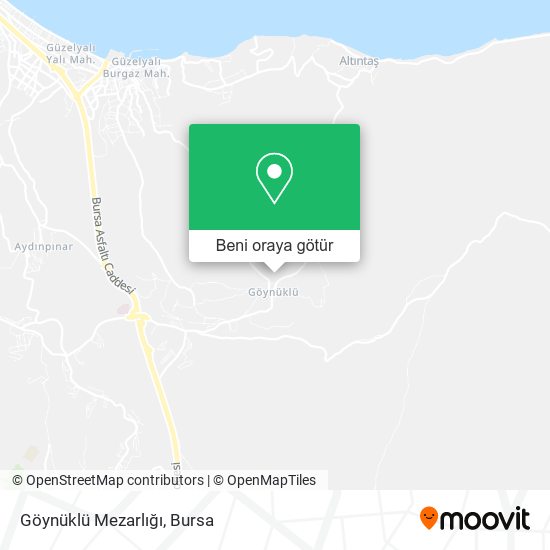 Göynüklü Mezarlığı harita