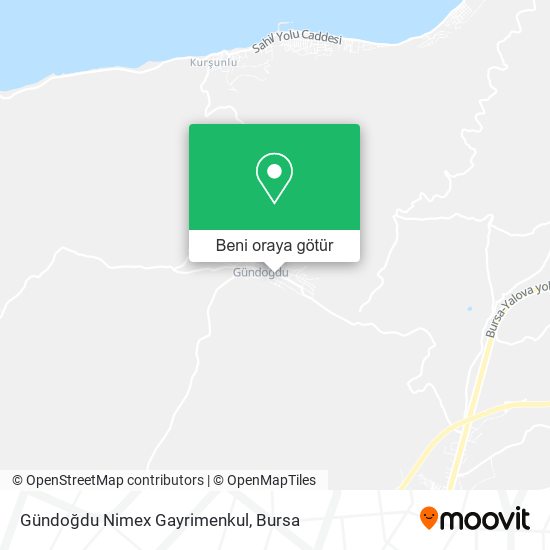 Gündoğdu Nimex Gayrimenkul harita