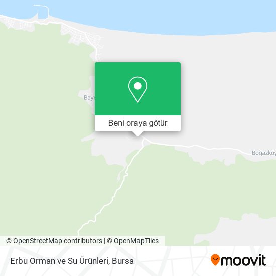 Erbu Orman ve Su Ürünleri harita