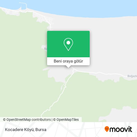 Kocadere Köyü harita
