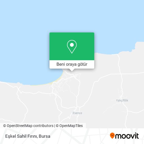 Eşkel Sahil Fırını harita
