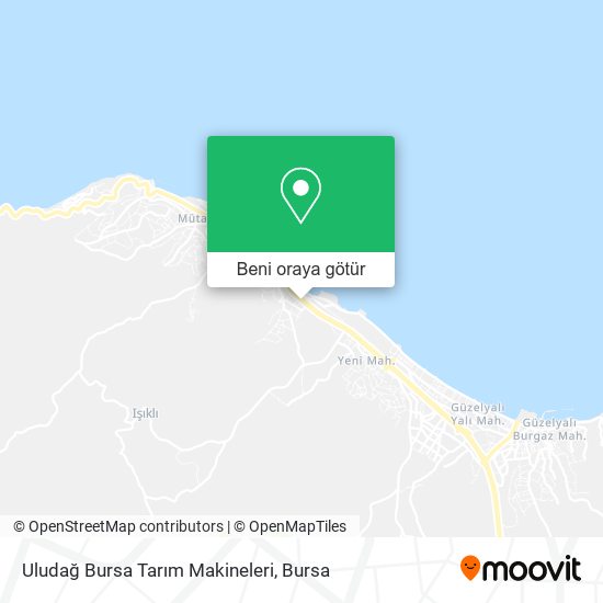 Uludağ Bursa Tarım Makineleri harita