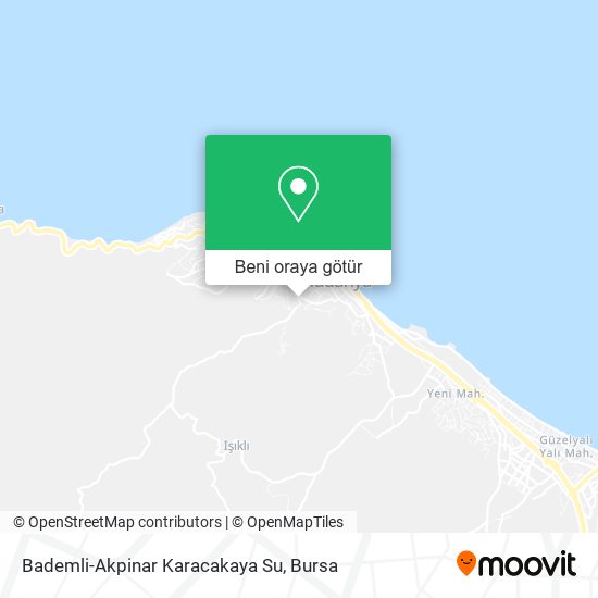 Bademli-Akpinar Karacakaya Su harita