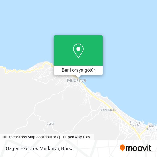 Özgen Ekspres Mudanya harita