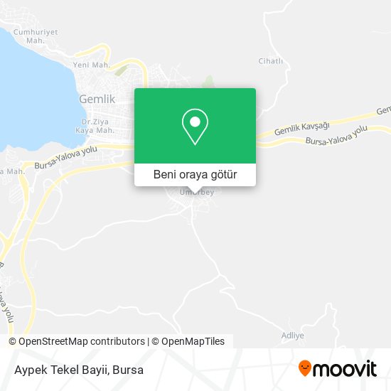 Aypek Tekel Bayii harita