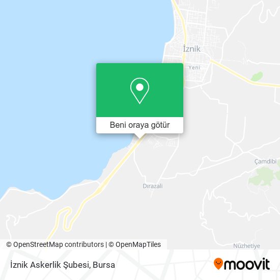 İznik Askerlik Şubesi harita