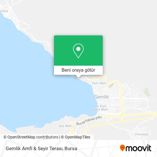 Gemlik Amfi & Seyir Terası harita