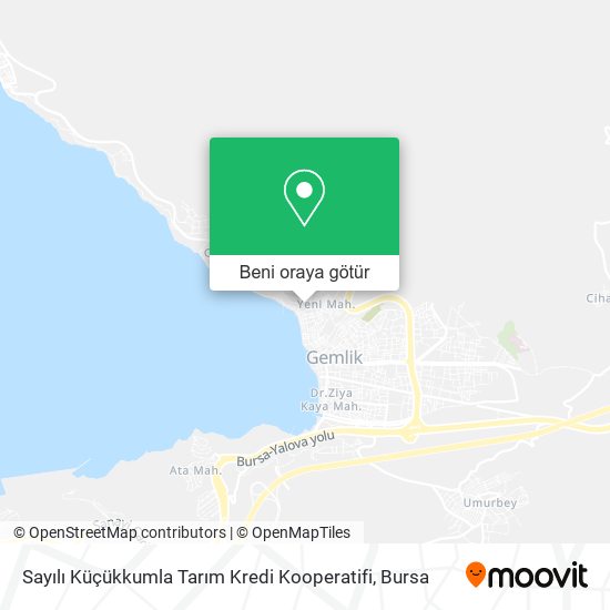 Sayılı Küçükkumla Tarım Kredi Kooperatifi harita