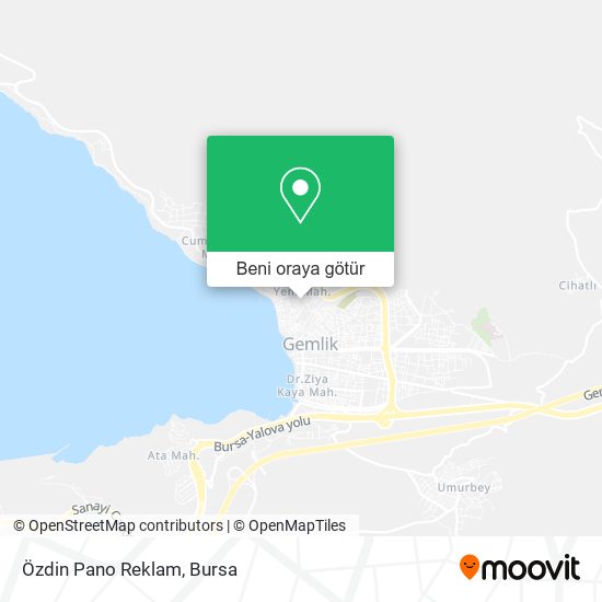 Özdin Pano Reklam harita