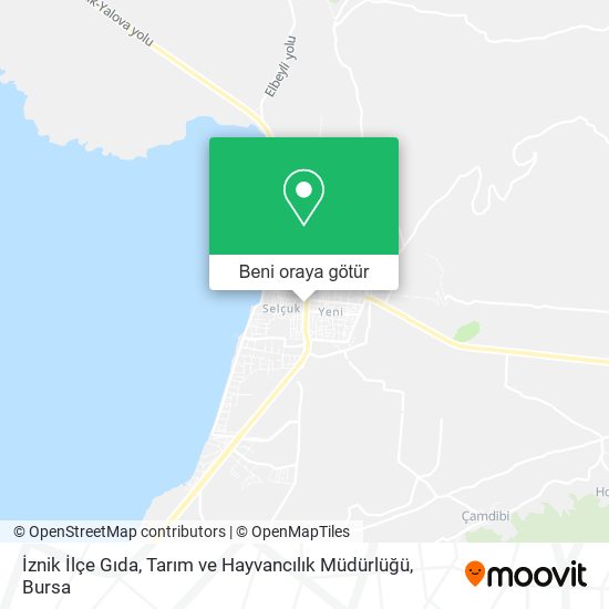 İznik İlçe Gıda, Tarım ve Hayvancılık Müdürlüğü harita