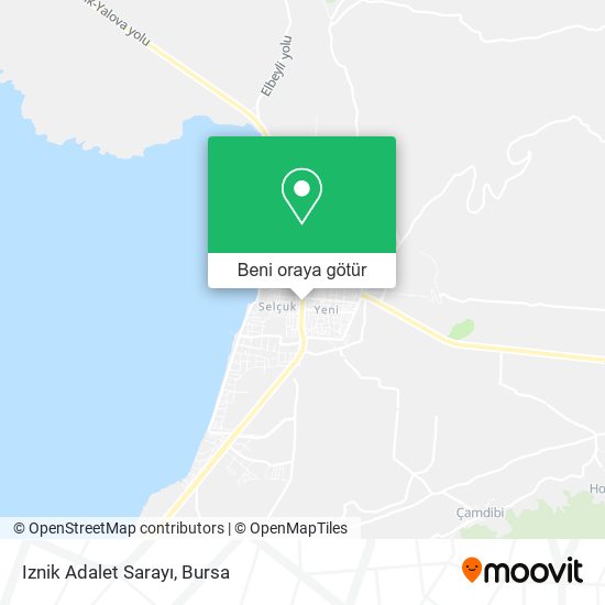 Iznik Adalet Sarayı harita