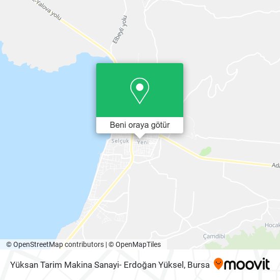 Yüksan Tarim Makina Sanayi- Erdoğan Yüksel harita