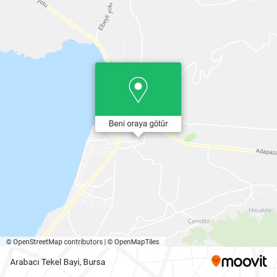 Arabacı Tekel Bayi harita
