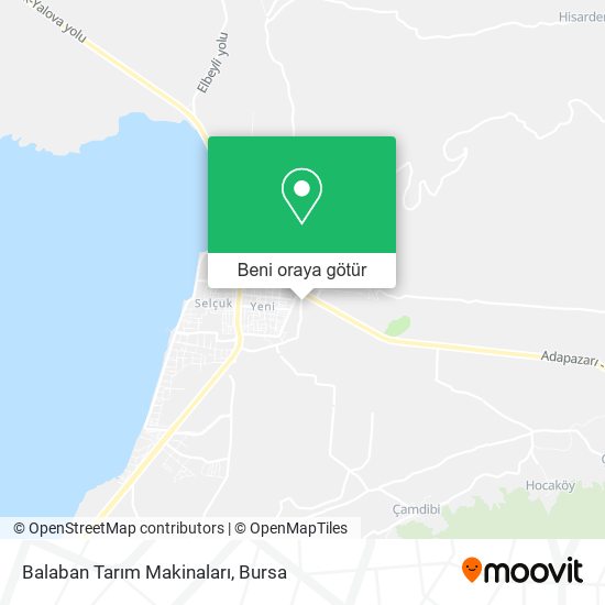 Balaban Tarım Makinaları harita