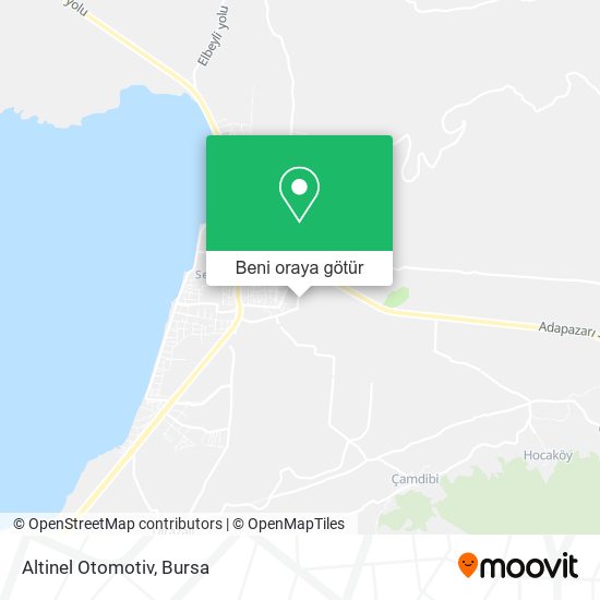 Altinel Otomotiv harita
