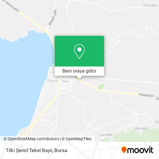 Tilki Şenol Tekel Bayii harita