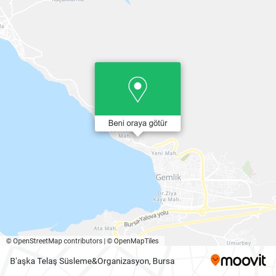 B'aşka Telaş Süsleme&Organizasyon harita