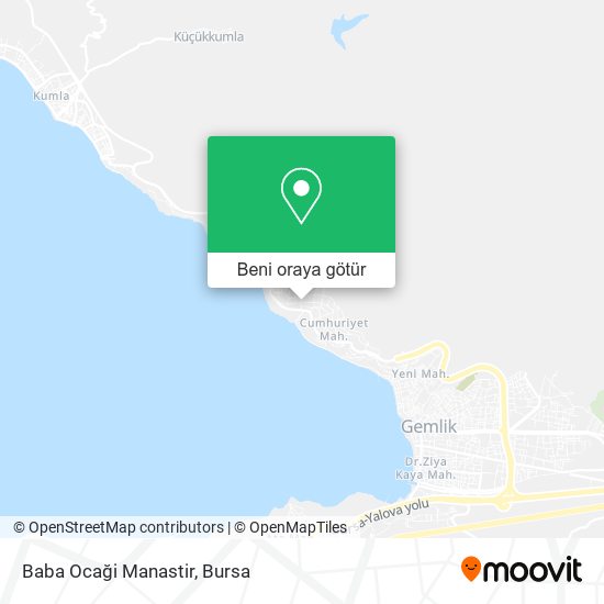 Baba Ocaği Manastir harita