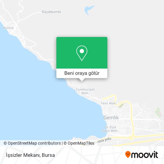 İşsizler Mekanı harita