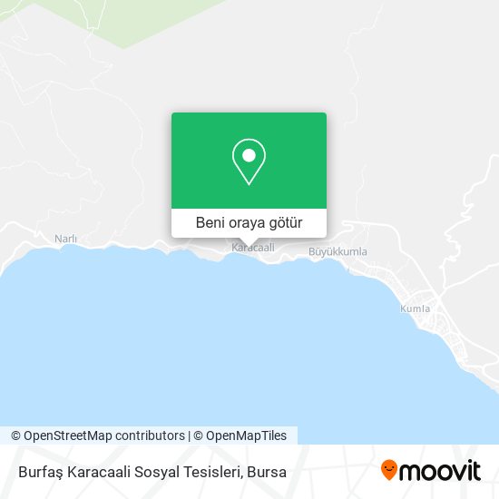 Burfaş Karacaali Sosyal Tesisleri harita