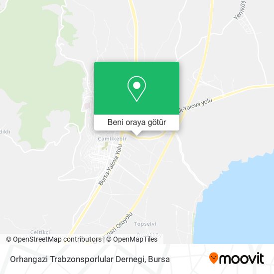 Orhangazi Trabzonsporlular Dernegi harita